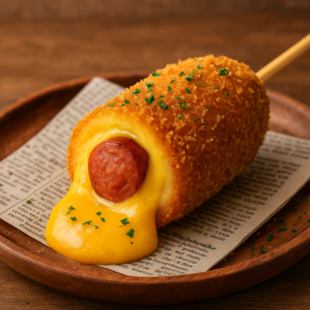 Corn Merguez Cheddar