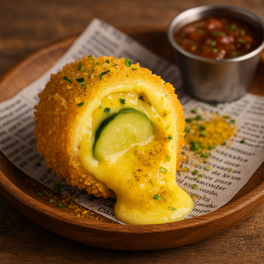 Cromesquis courgette curry fromage