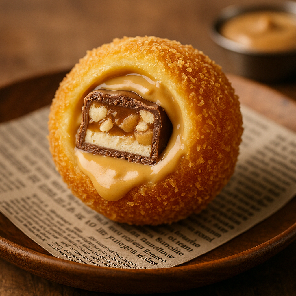 Cromesquis Snickers-beurre de cacahuète